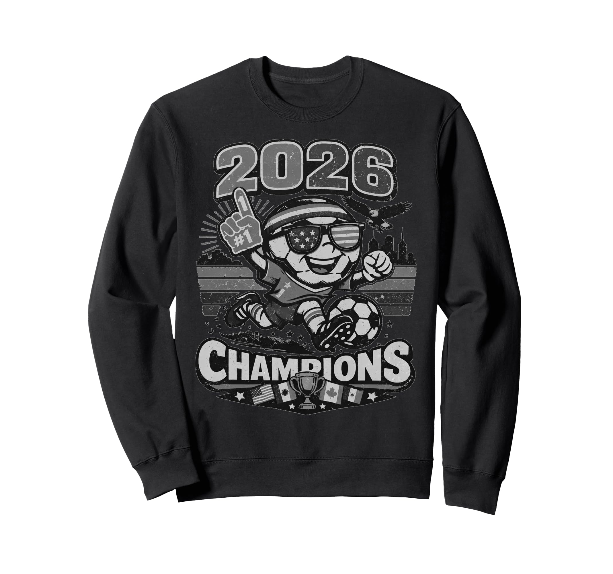 Soccer 2026 Champions Gift Club Fan Sweatshirt - Minimalist Print Unisex - T-Shirt, Sweatshirt, Hoodie