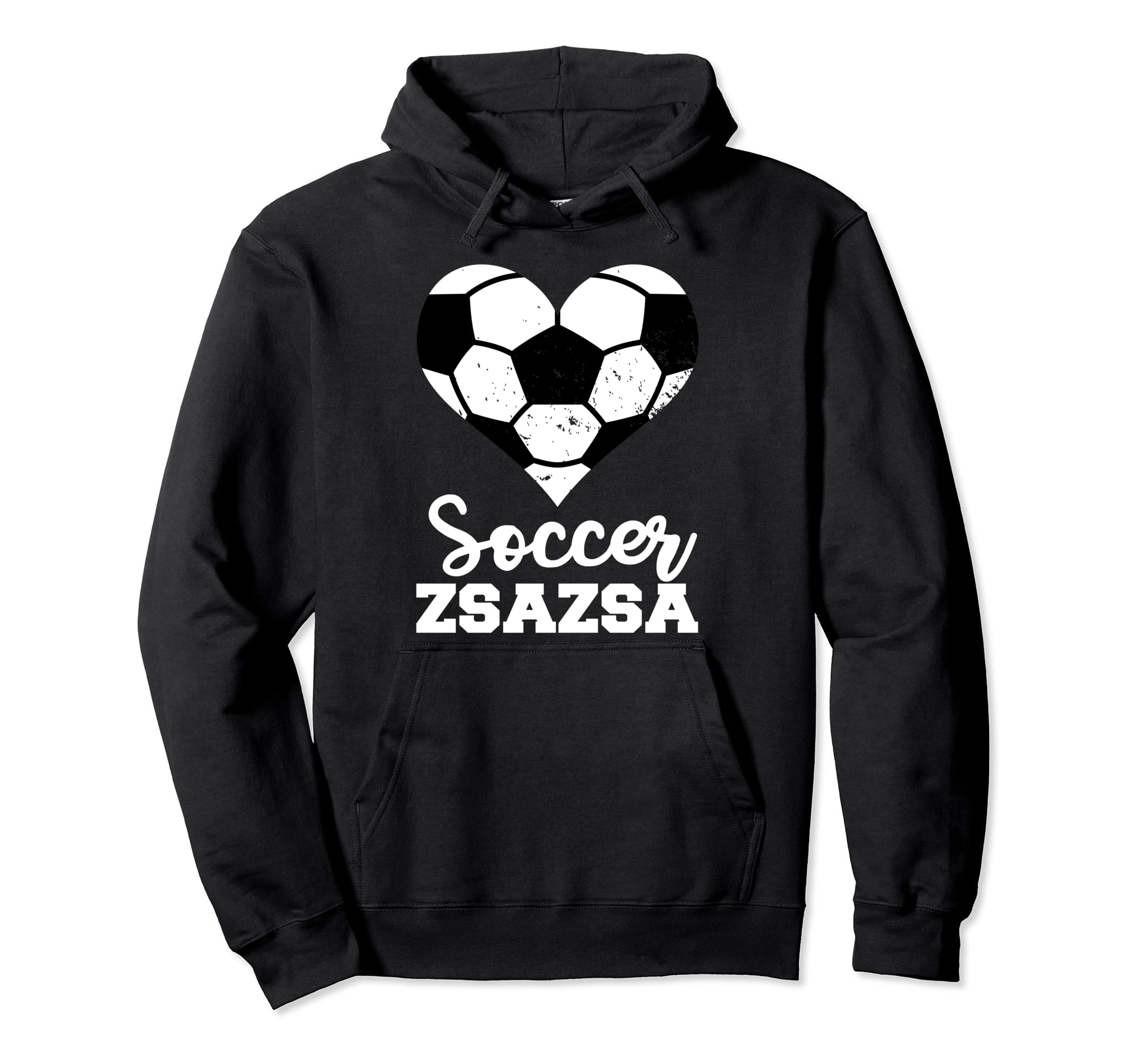 Soccer Zsazsa Funny Soccer Heart Hoodie - Custom Art Print for Adults - T-Shirt, Sweatshirt, Hoodie