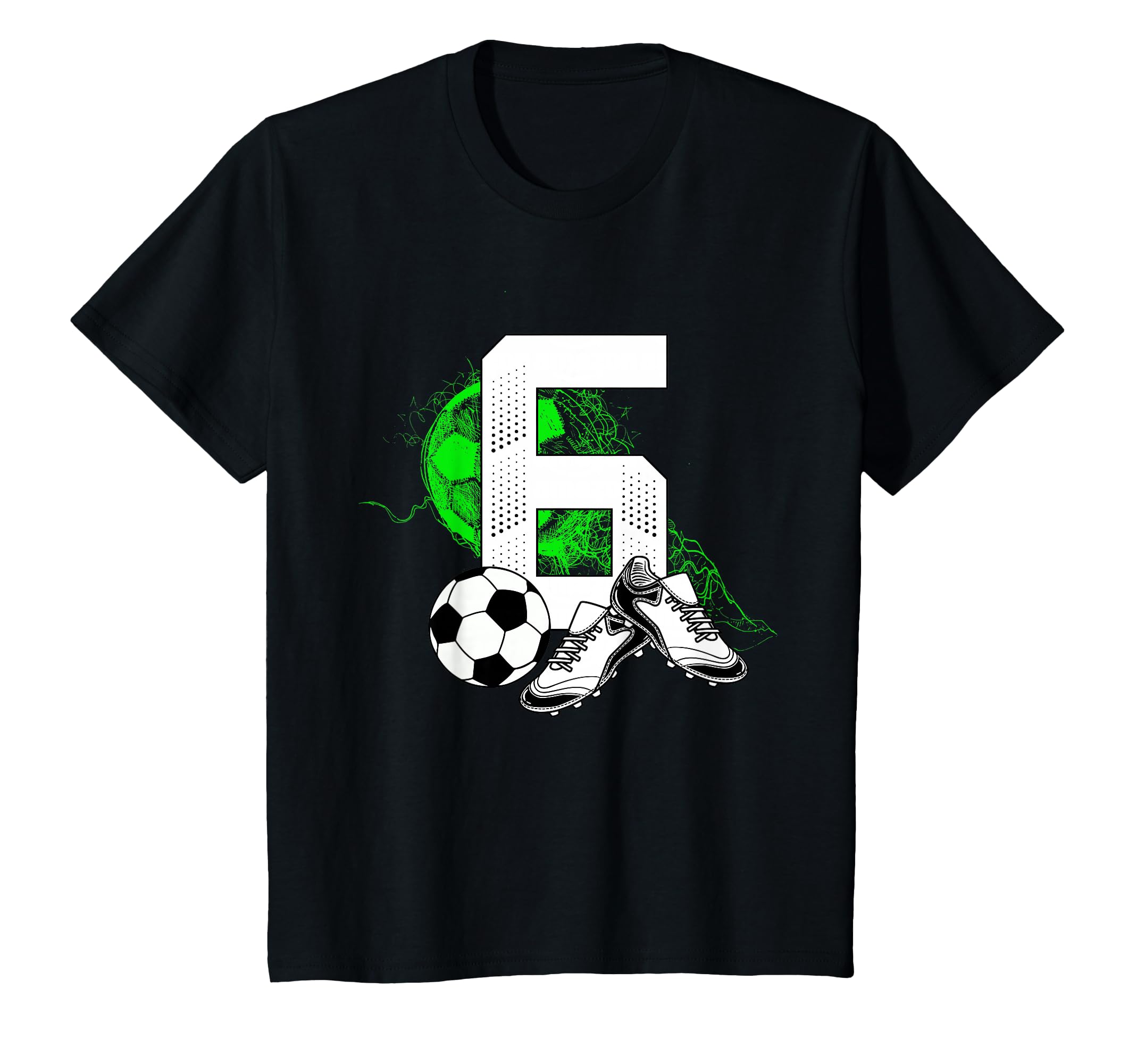 6Th Birthday Soccer Player Football 6 T-Shirt - Custom Art Print Men Women - T-Shirt, Sweatshirt, Hoodie