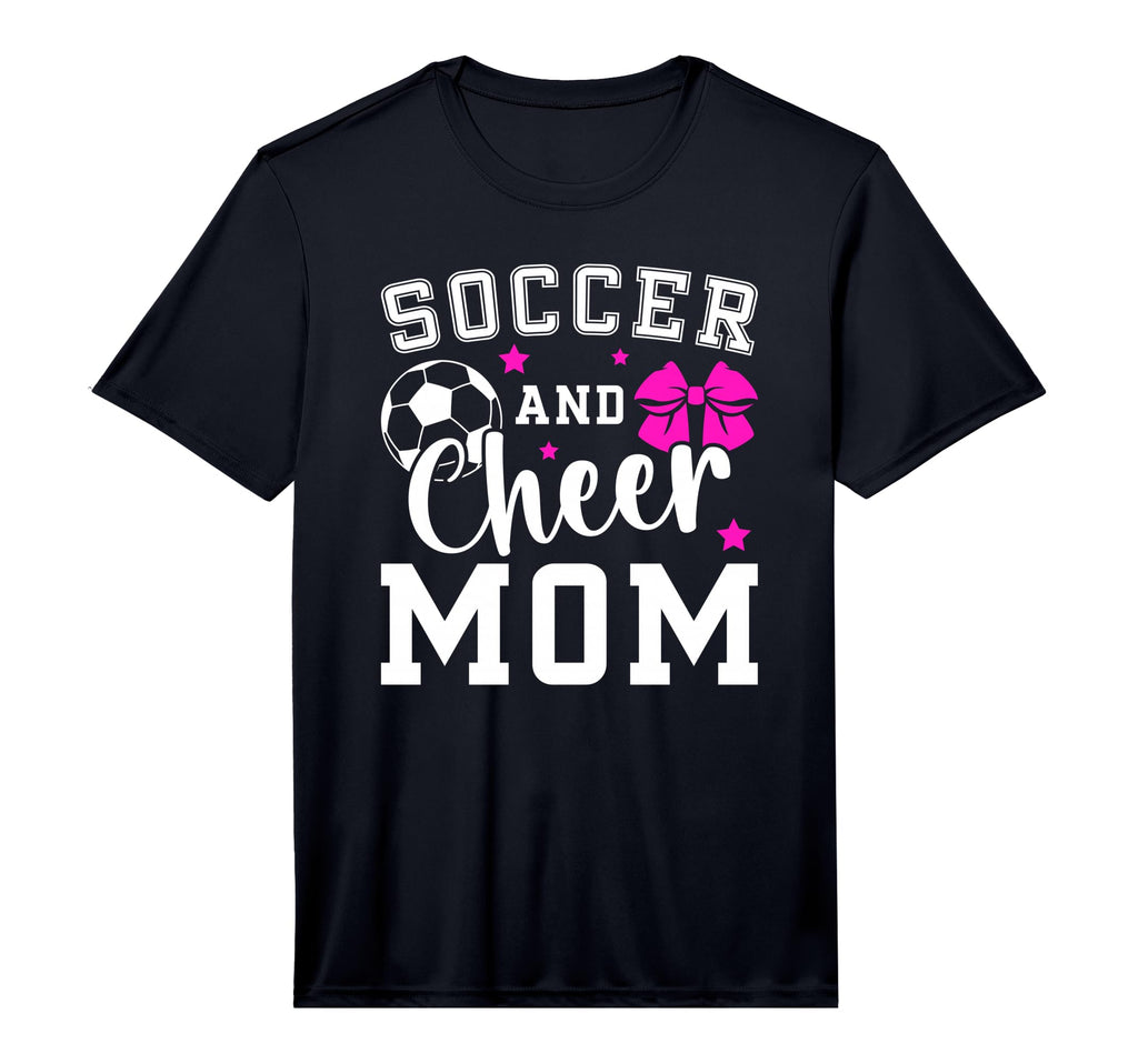 Mens Soccer And Cheer Mom Proud T-Shirt - Custom Art Print Men Women - T-Shirt, Sweatshirt, Hoodie