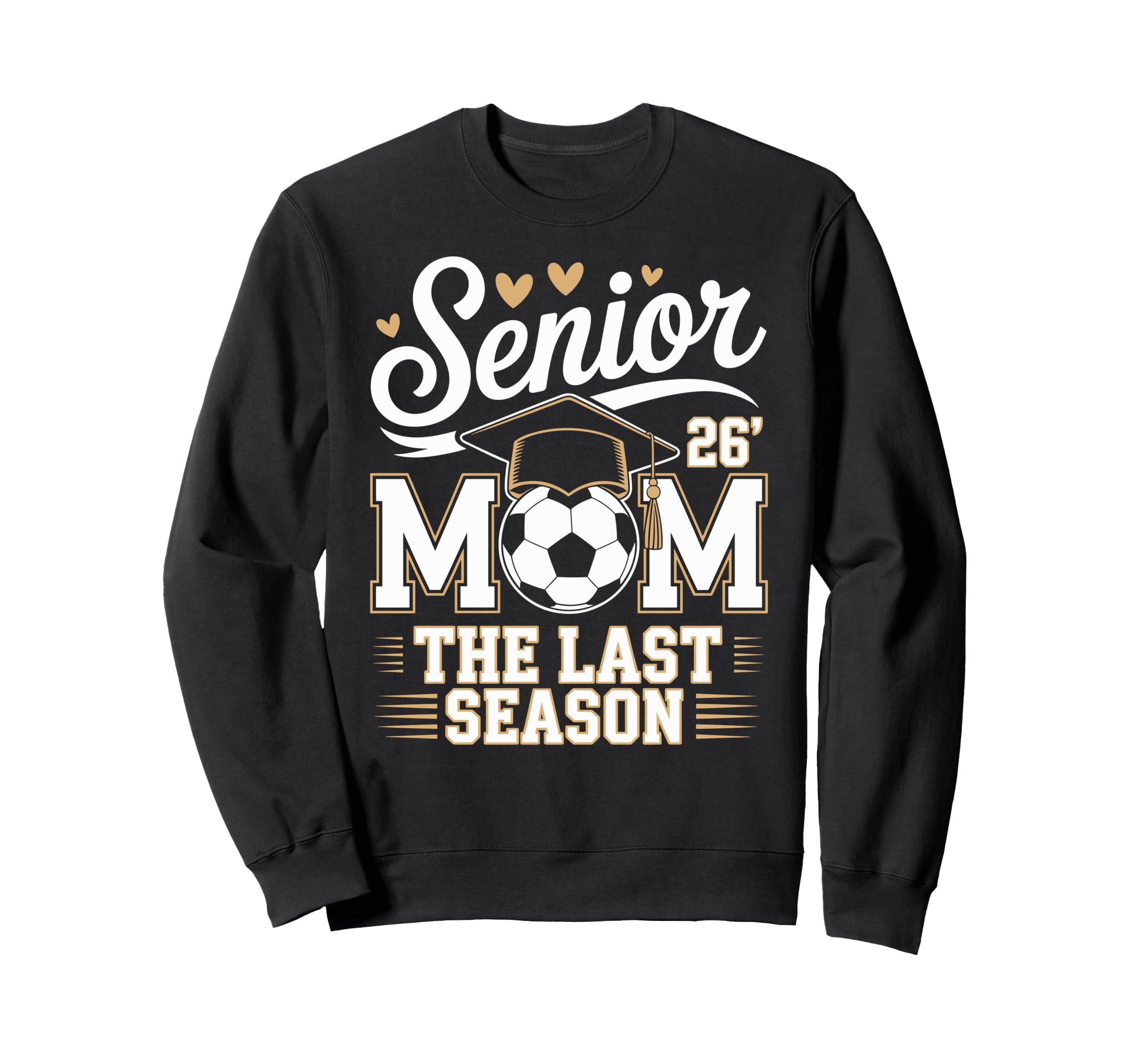 Senior Soccer Mom Class 2026 Sweatshirt - Custom Art Print for Adults - T-Shirt, Sweatshirt, Hoodie