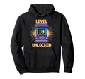 Level 10 Unlock Birthday Gamer 10 Year Hoodie - Minimalist Print Men Women - T-Shirt, Sweatshirt, Hoodie