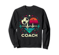 Soccer Coach Training Heart Beat Sweatshirt - Graphic Print Men Women - T-Shirt, Sweatshirt, Hoodie