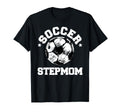 Soccer Stepmom Soccer Ball Distressed T-Shirt - Custom Art Print Unisex - T-Shirt, Sweatshirt, Hoodie