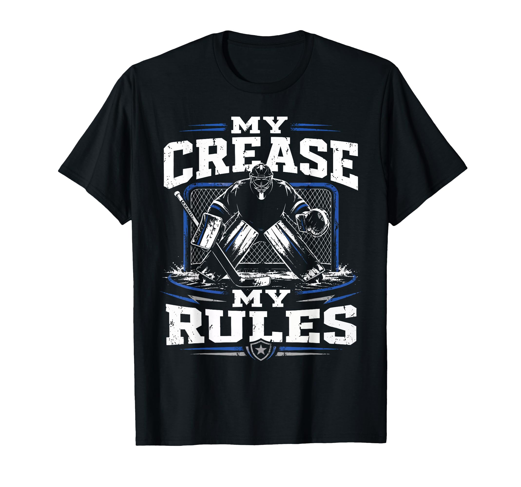 Ice Hockey Goalie Crease Hockey T-Shirt - Minimalist Print for Adults - T-Shirt, Sweatshirt, Hoodie