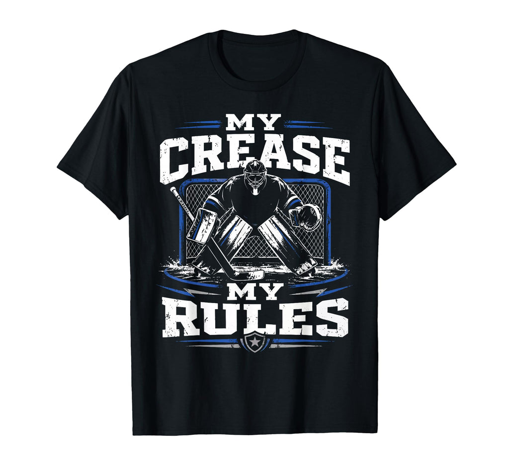Ice Hockey Goalie Crease Hockey T-Shirt - Minimalist Print Men Women - T-Shirt, Sweatshirt, Hoodie