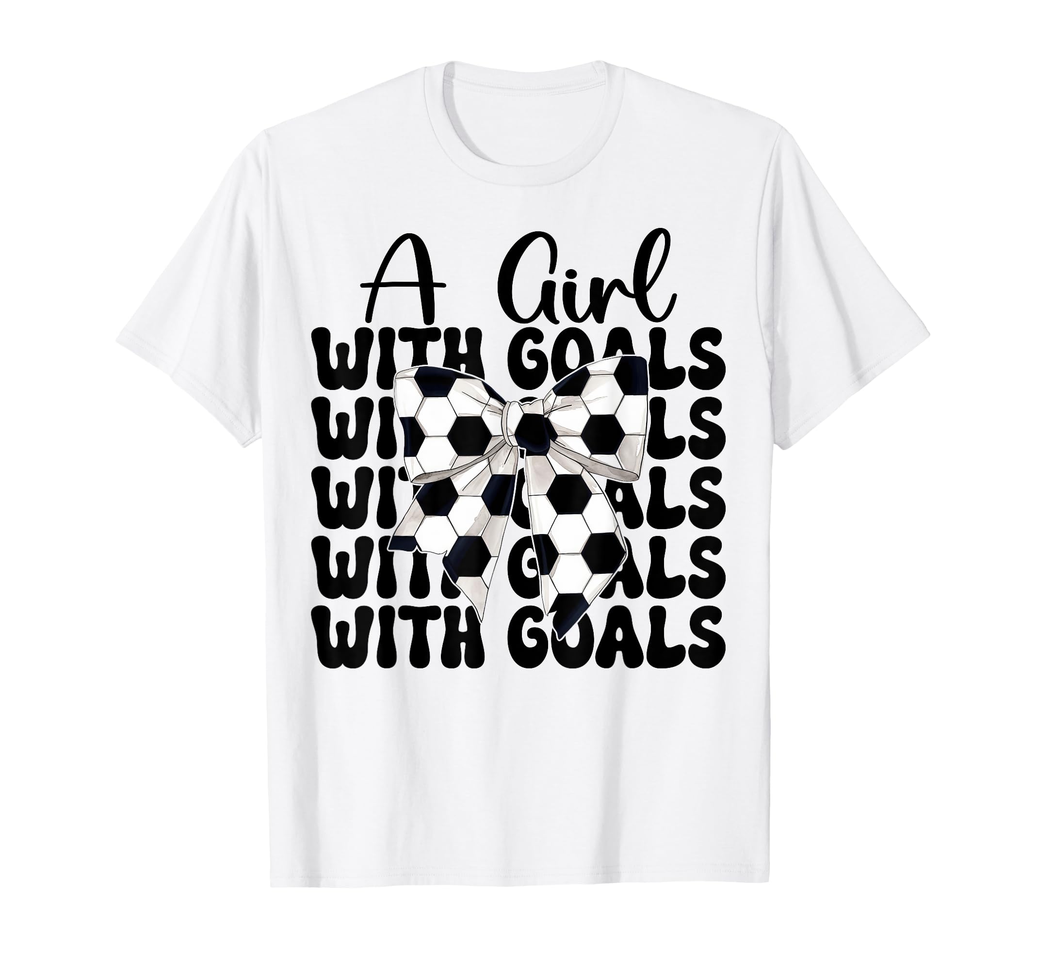Soccer Coquette Bow Goals T-Shirt - Trendy Graphic for Adults - T-Shirt, Sweatshirt, Hoodie