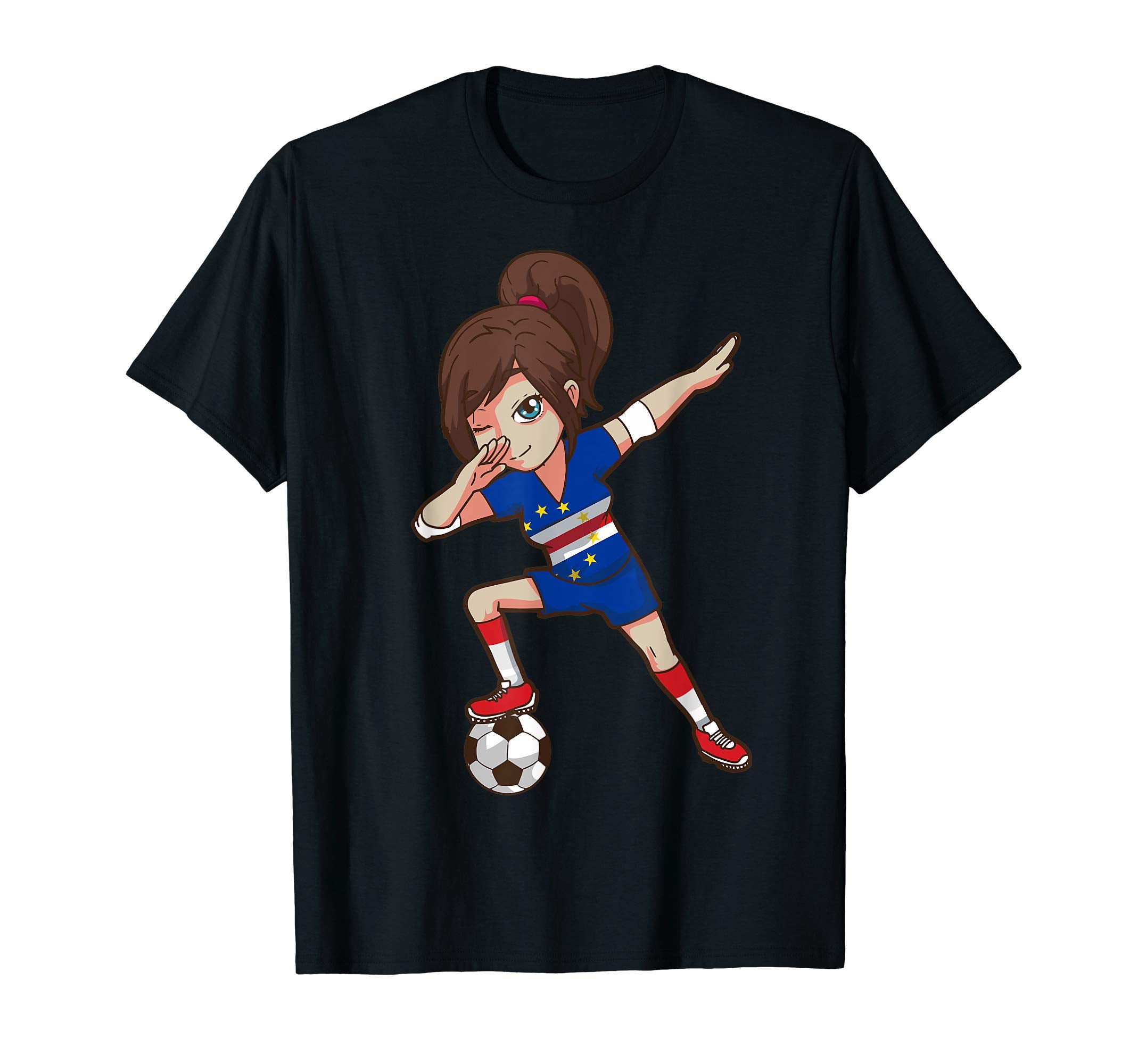 Soccer Fan Cape Verde Island Flag T-Shirt - Unique Graphic Men Women - T-Shirt, Sweatshirt, Hoodie