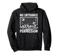No Entrance Soccer Goalkeeper Soccer Hoodie - Minimalist Print Men Women - T-Shirt, Sweatshirt, Hoodie