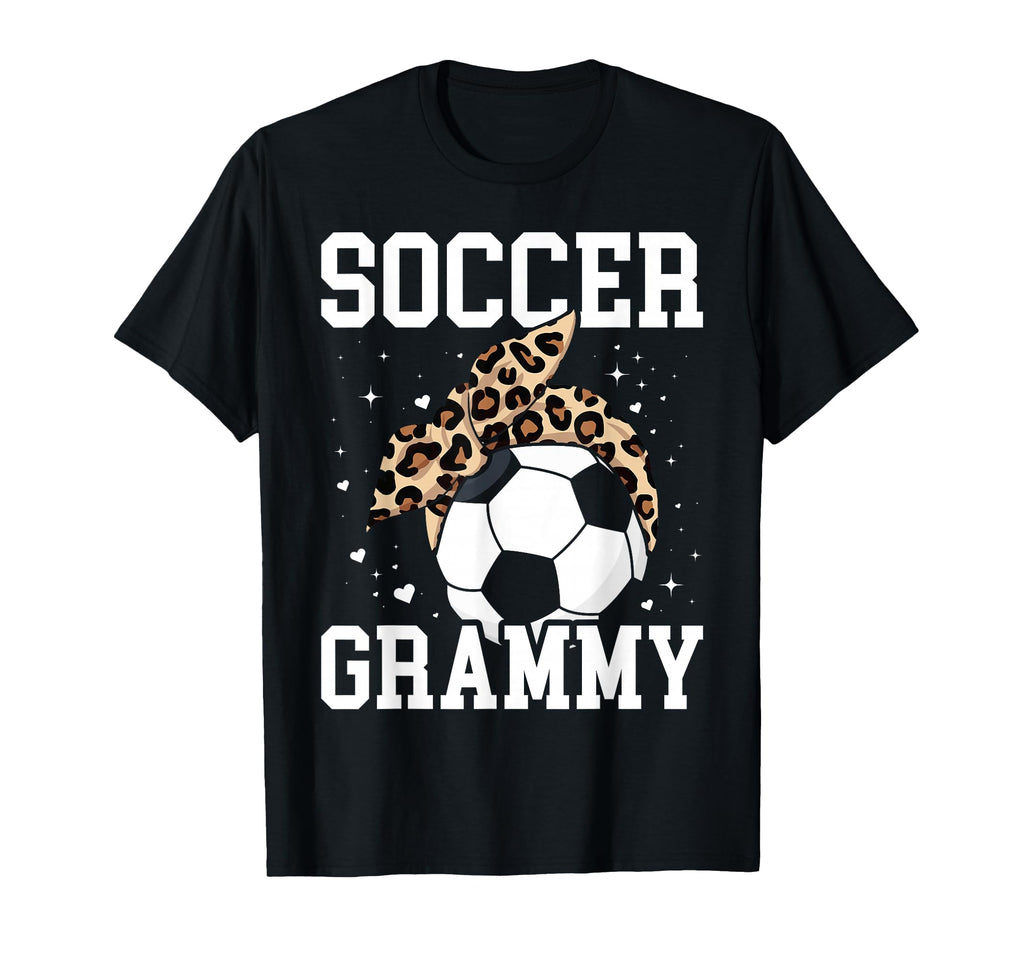 Soccer Grammy Leopard Funny Soccer T-Shirt - Unique Graphic Men Women - T-Shirt, Sweatshirt, Hoodie
