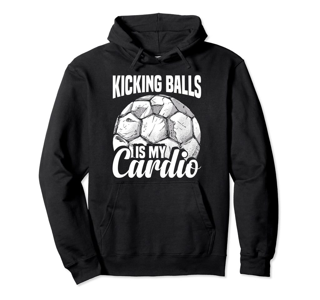 Soccer Player Kicking Balls Soccer Hoodie - Custom Art Print Men Women - T-Shirt, Sweatshirt, Hoodie