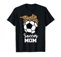Soccer Mom Funny Soccer Player Leopard T-Shirt - Minimalist Print Unisex - T-Shirt, Sweatshirt, Hoodie