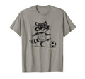 Funny Soccer Raccoon Sunglasses T-Shirt - Unique Graphic Men Women - T-Shirt, Sweatshirt, Hoodie