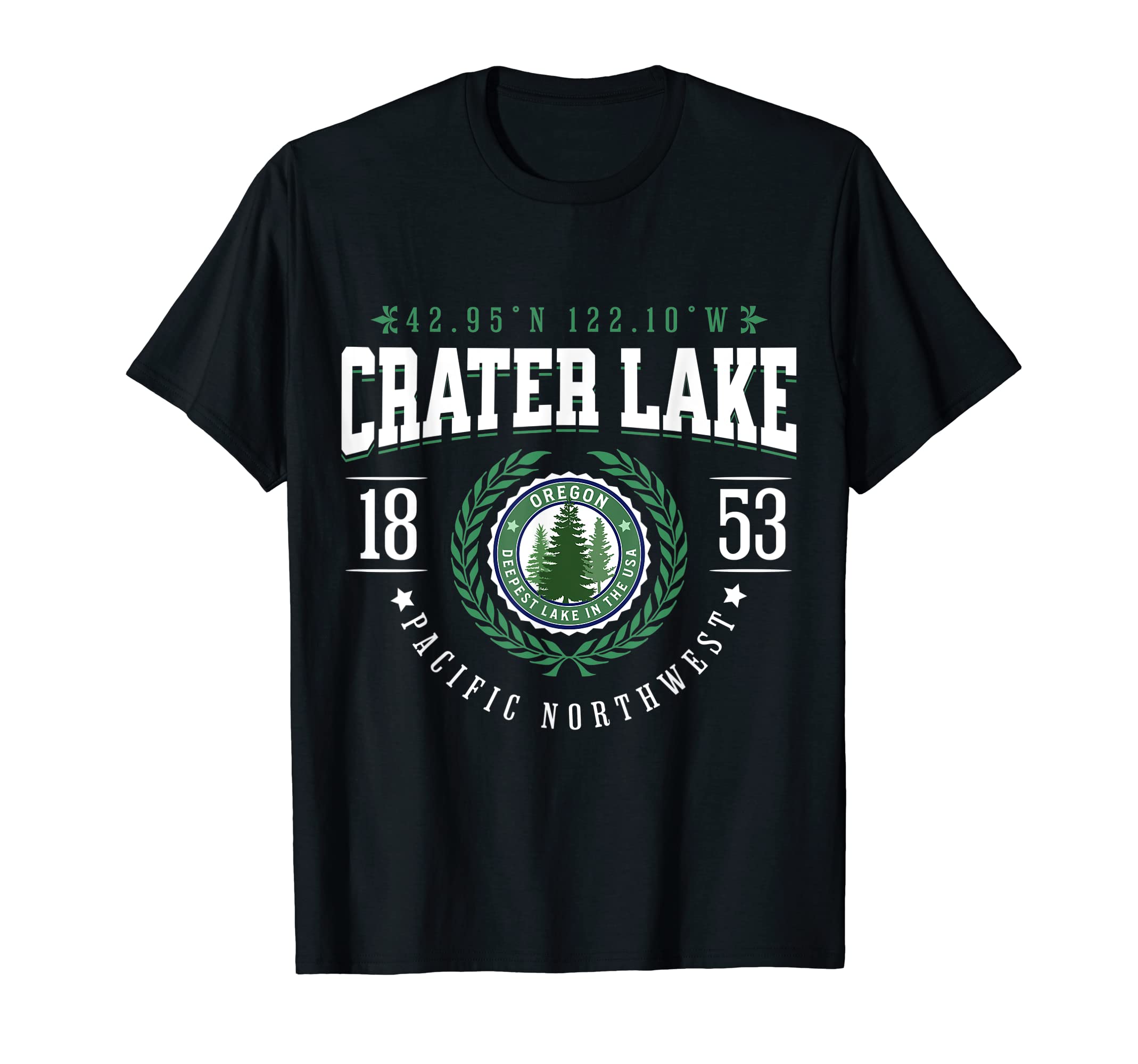 Crater Lake National Park Oregon Pine Tree T-Shirt - Trendy Graphic Unisex - T-Shirt, Sweatshirt, Hoodie