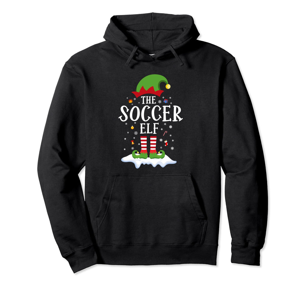 Soccer Elf Funny Matching Family Pajama Hoodie - Custom Art Print Unisex - T-Shirt, Sweatshirt, Hoodie