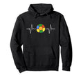 Soccer Ball Heartbeat Ekg Rainbow Flag Hoodie - Novelty Apparel Men Women - T-Shirt, Sweatshirt, Hoodie