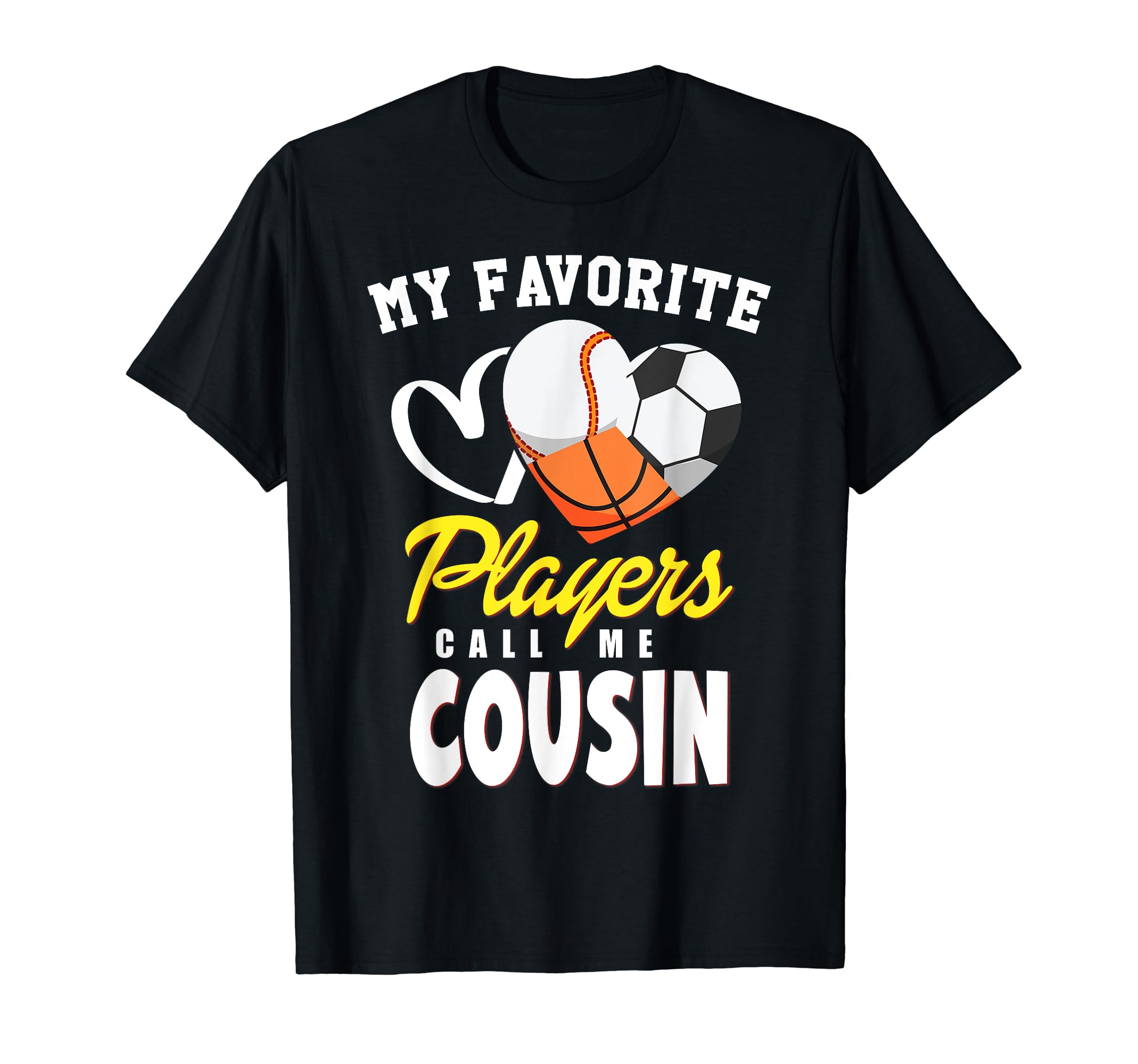 My Favorite Players Baseball Soccer T-Shirt - Minimalist Print Unisex - T-Shirt, Sweatshirt, Hoodie