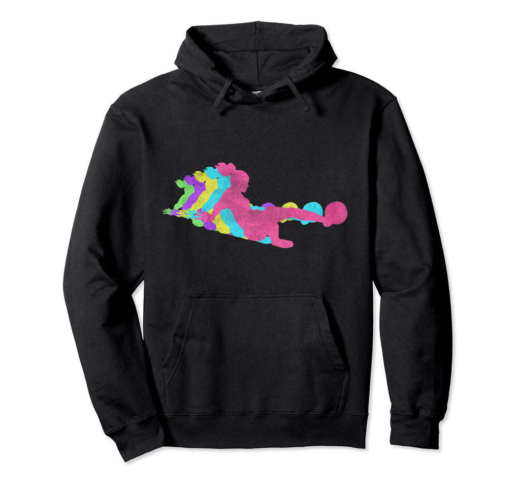 Soccer Volley Shot 80S Colors 1980S Hoodie - Minimalist Print Men Women - T-Shirt, Sweatshirt, Hoodie