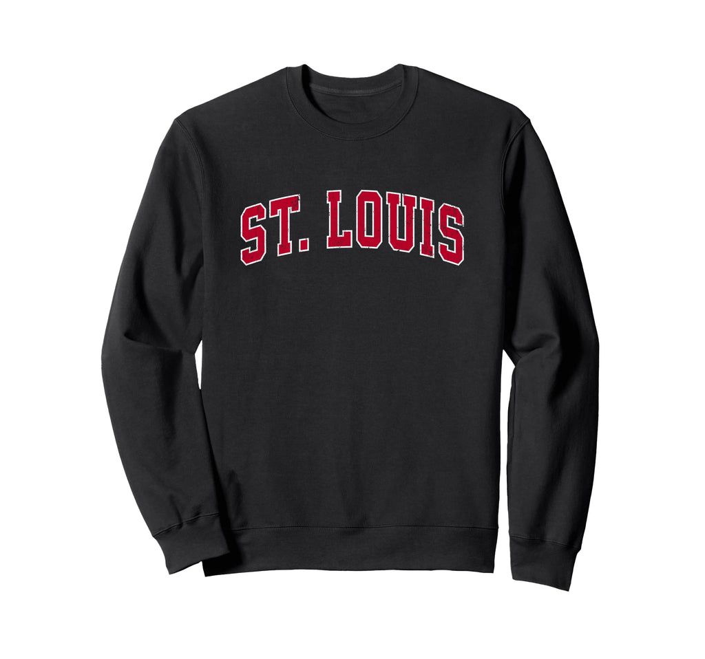 St Louis Missouri Mo Sports Red Sweatshirt - Unique Graphic Unisex - T-Shirt, Sweatshirt, Hoodie