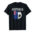 Australia Flag Soccer Futbol Football T-Shirt - Novelty Apparel Unisex - T-Shirt, Sweatshirt, Hoodie