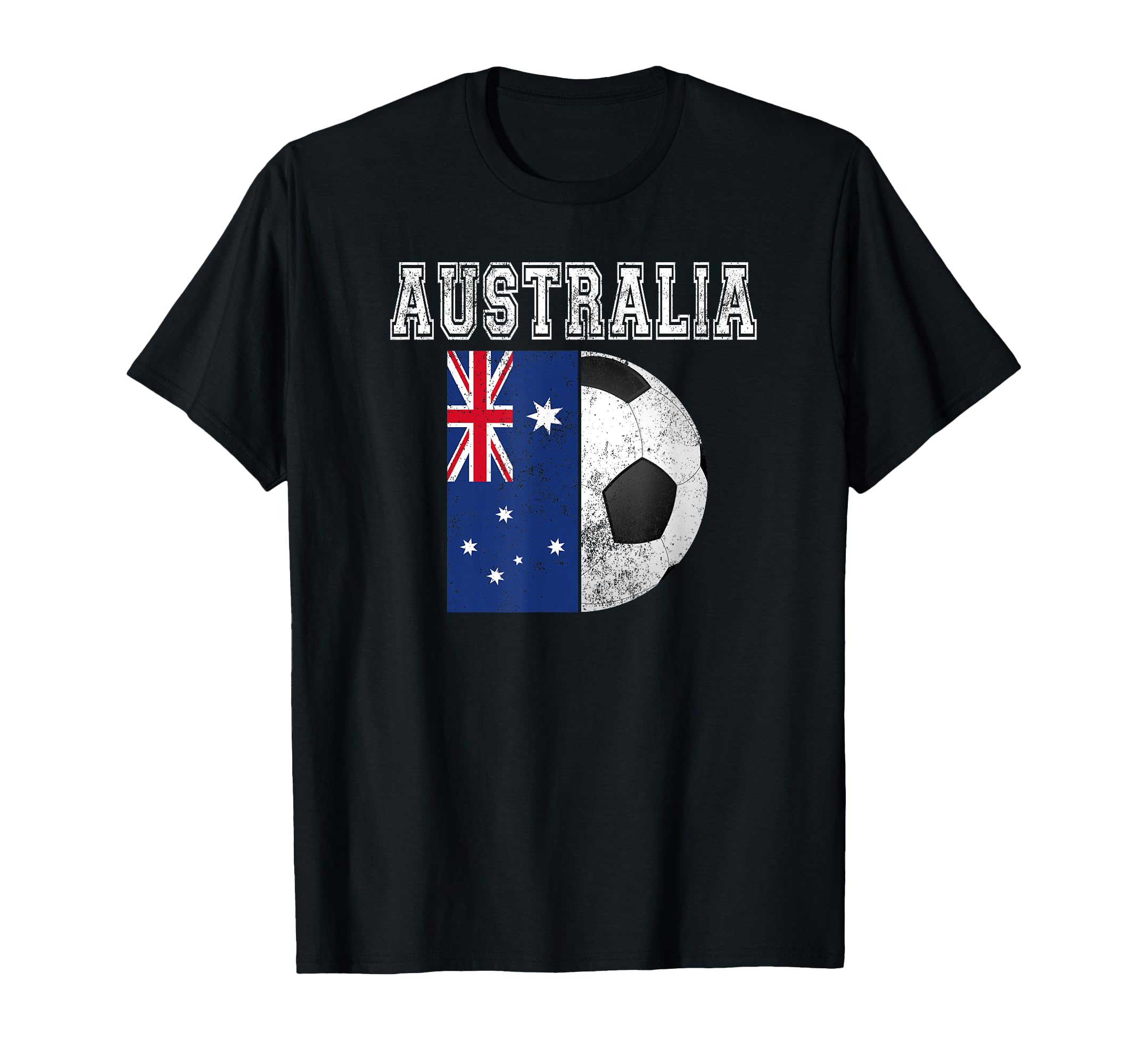 Australia Flag Soccer Futbol Football T-Shirt - Novelty Apparel Unisex - T-Shirt, Sweatshirt, Hoodie