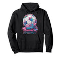 Soccer Ball Drip Ice Cream Drip Game Hoodie - Aesthetic Graphic Unisex - T-Shirt, Sweatshirt, Hoodie