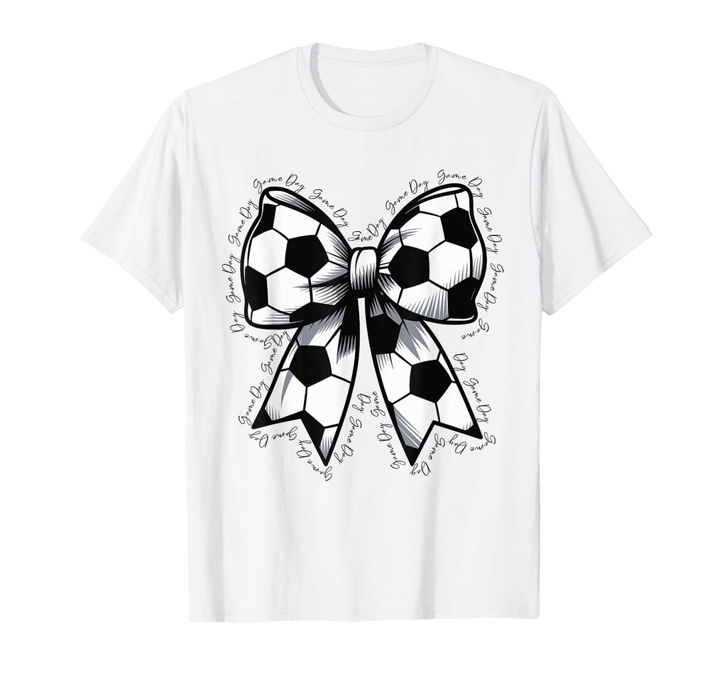 Soccer Game Day Soccer Lover Coquette T-Shirt - Graphic Print for Adults - T-Shirt, Sweatshirt, Hoodie