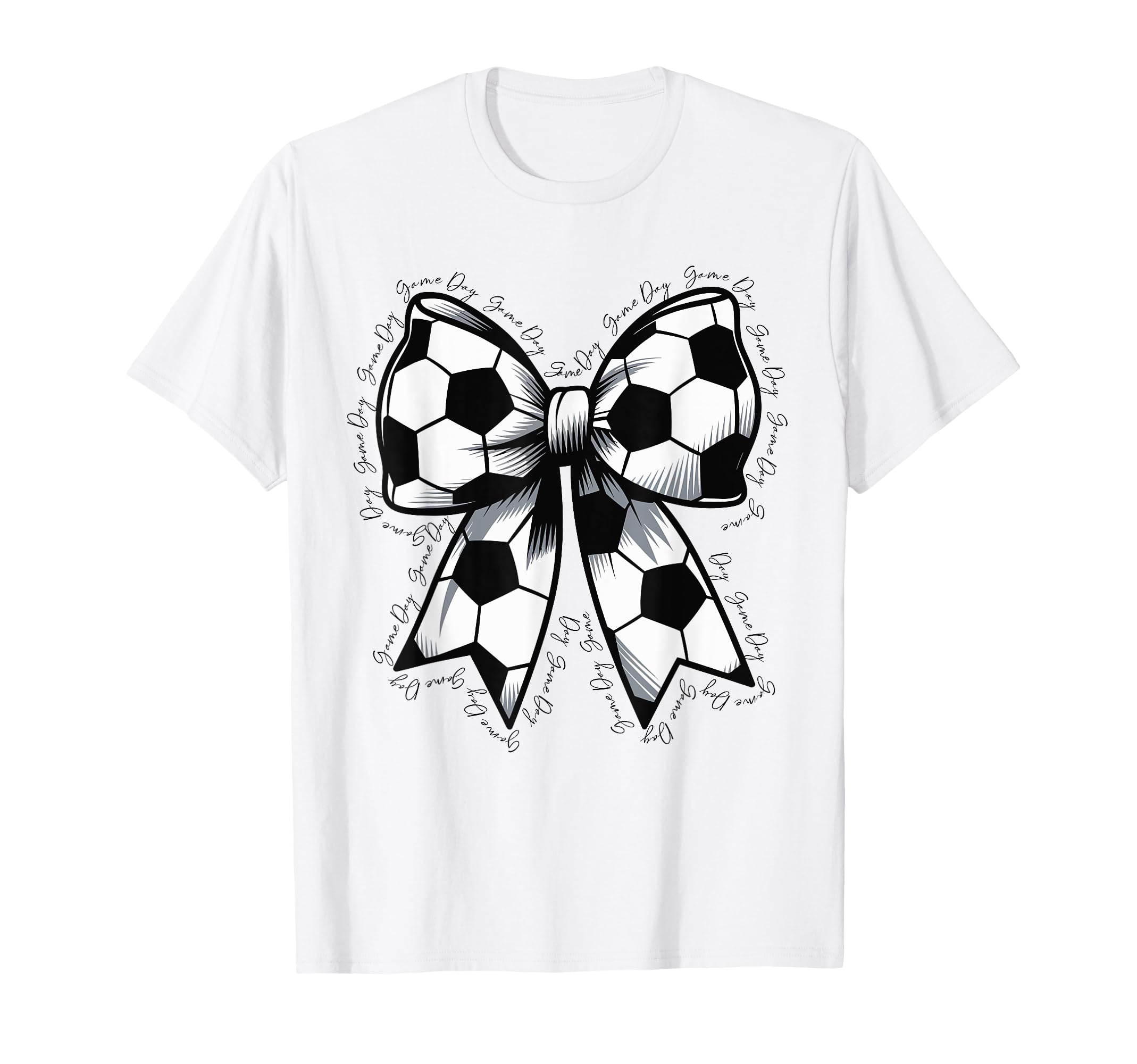 Soccer Game Day Soccer Lover Coquette T-Shirt - Minimalist Print Men Women - T-Shirt, Sweatshirt, Hoodie