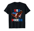 Usa Soccer Eagle Soccer Ball And Us Map T-Shirt - Graphic Print Unisex - T-Shirt, Sweatshirt, Hoodie