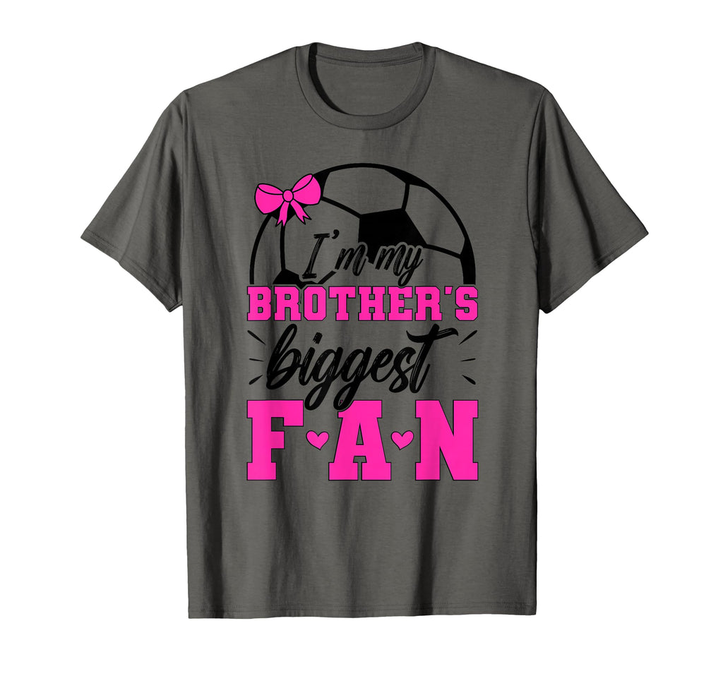 Brothers Biggest Fan Soccer Sister T-Shirt - Trendy Graphic for Adults - T-Shirt, Sweatshirt, Hoodie