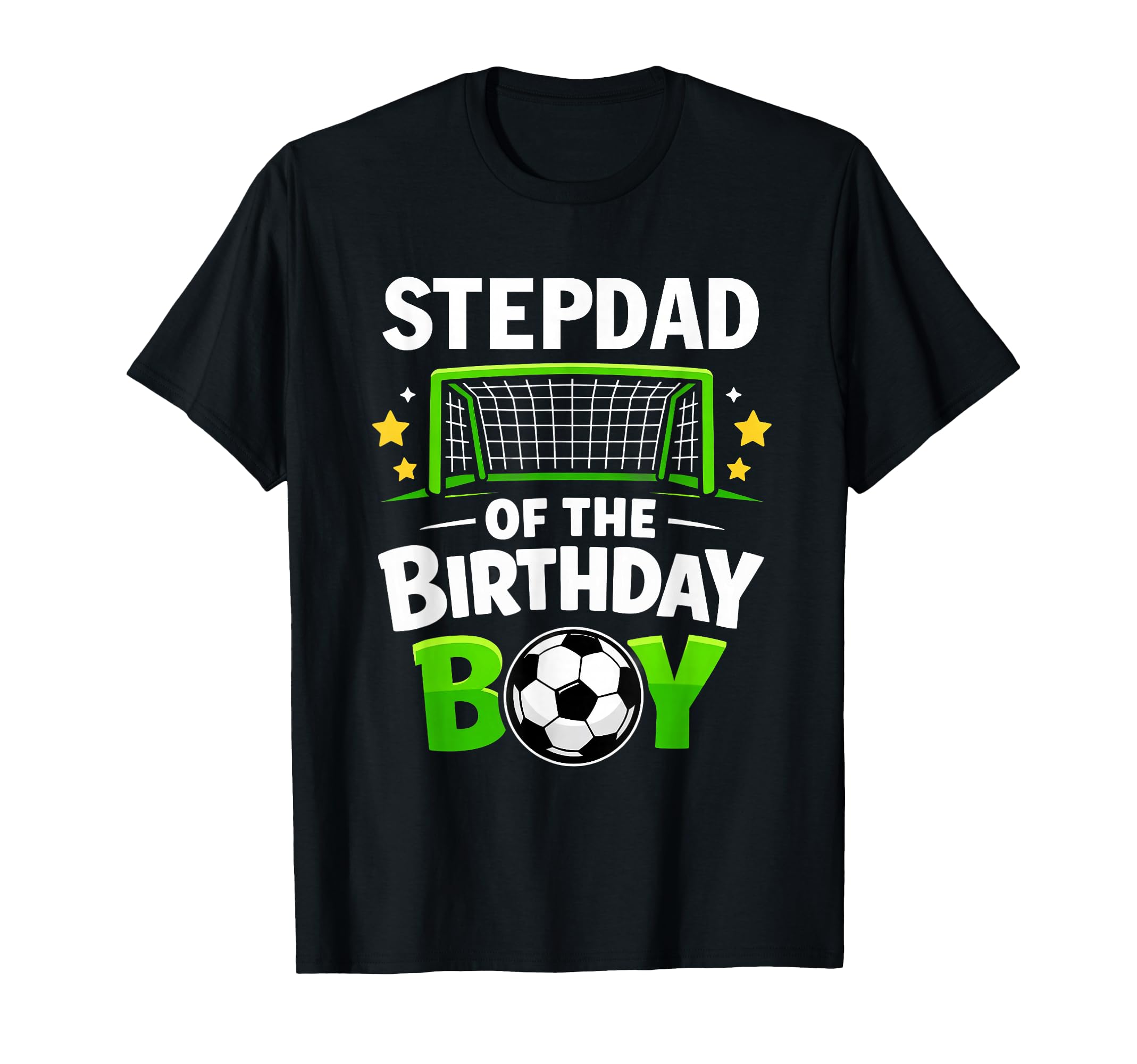 Stepdad Birthday Soccer Ball Family T-Shirt - Custom Art Print Unisex - T-Shirt, Sweatshirt, Hoodie
