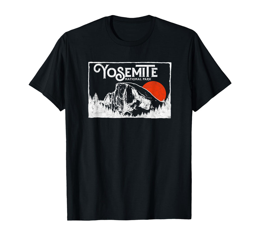 Yosemite National Park Half Dome 80S T-Shirt - Graphic Print for Adults - T-Shirt, Sweatshirt, Hoodie