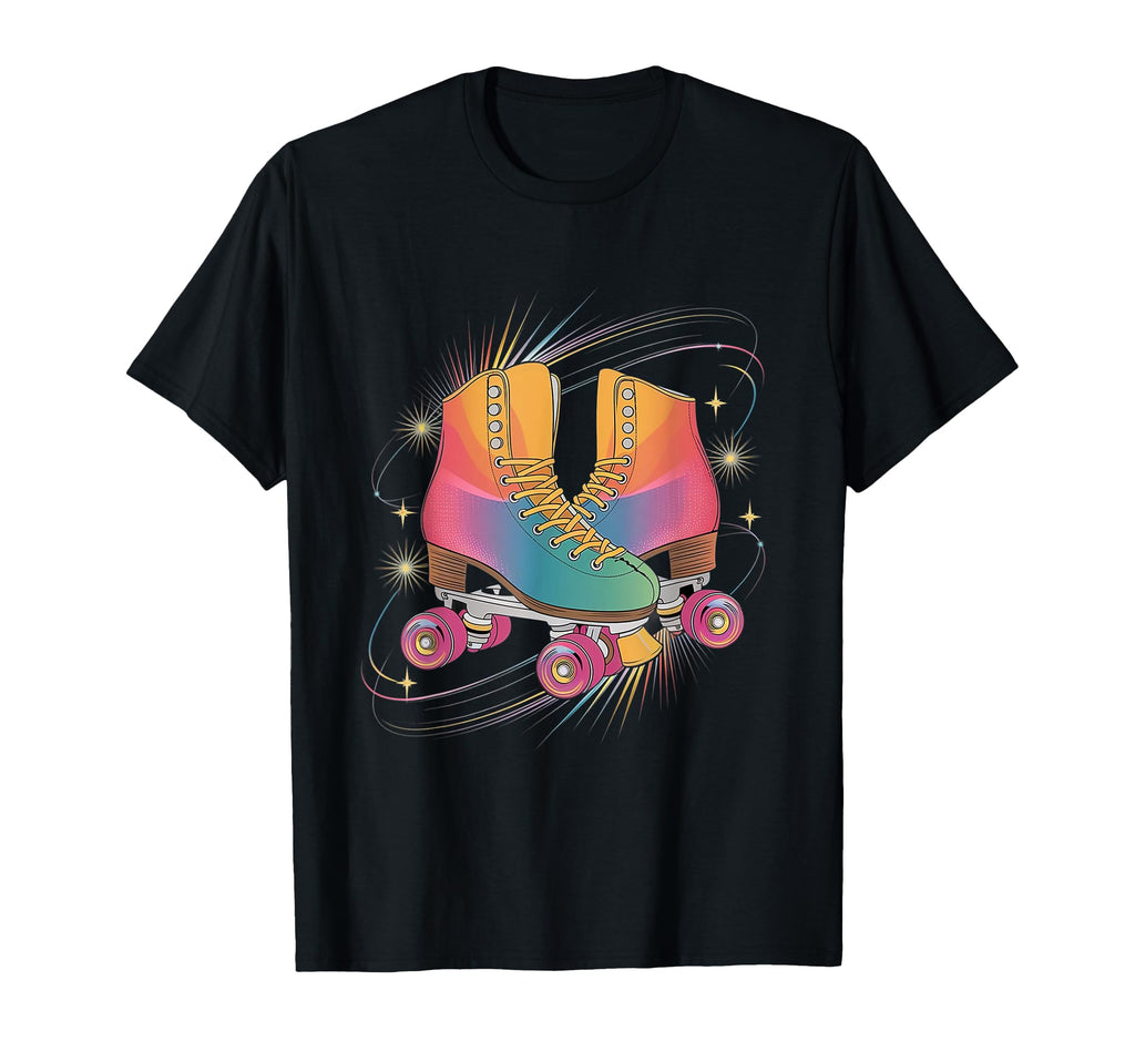 Roller Skate Vibes 80S Colorful Quad T-Shirt - Graphic Print Men Women - T-Shirt, Sweatshirt, Hoodie