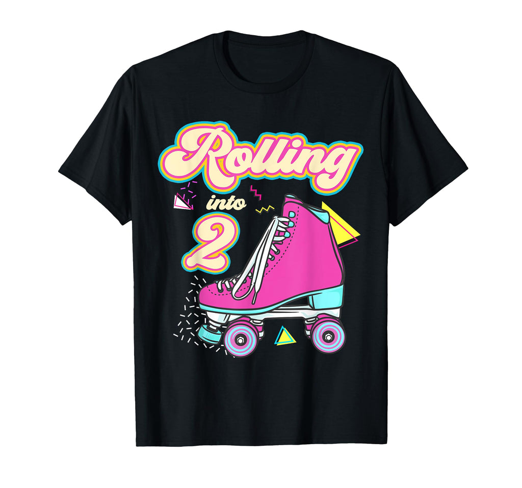Rolling Into 2 Year Old Roller T-Shirt - Casual Everyday Wear Men Women - T-Shirt, Sweatshirt, Hoodie
