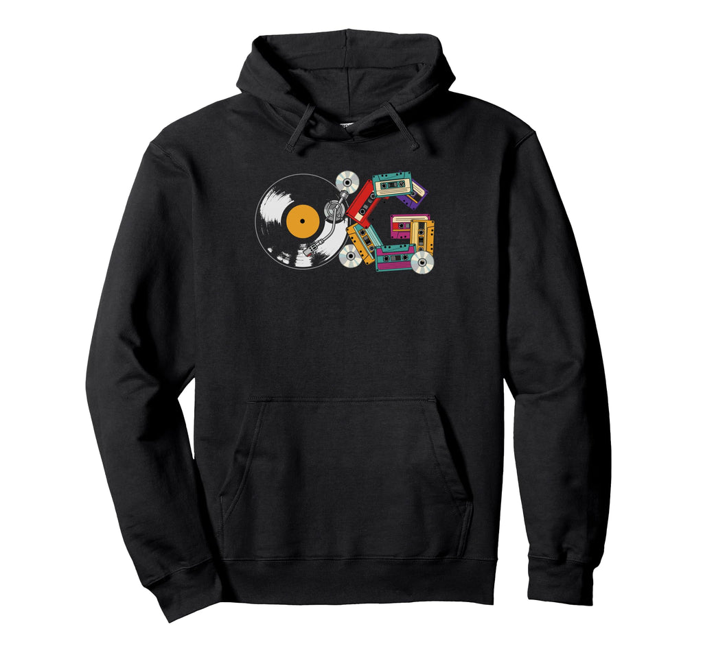 90S Hip Hop Og Music Vinyl Cassette Hoodie - Minimalist Print for Adults - T-Shirt, Sweatshirt, Hoodie
