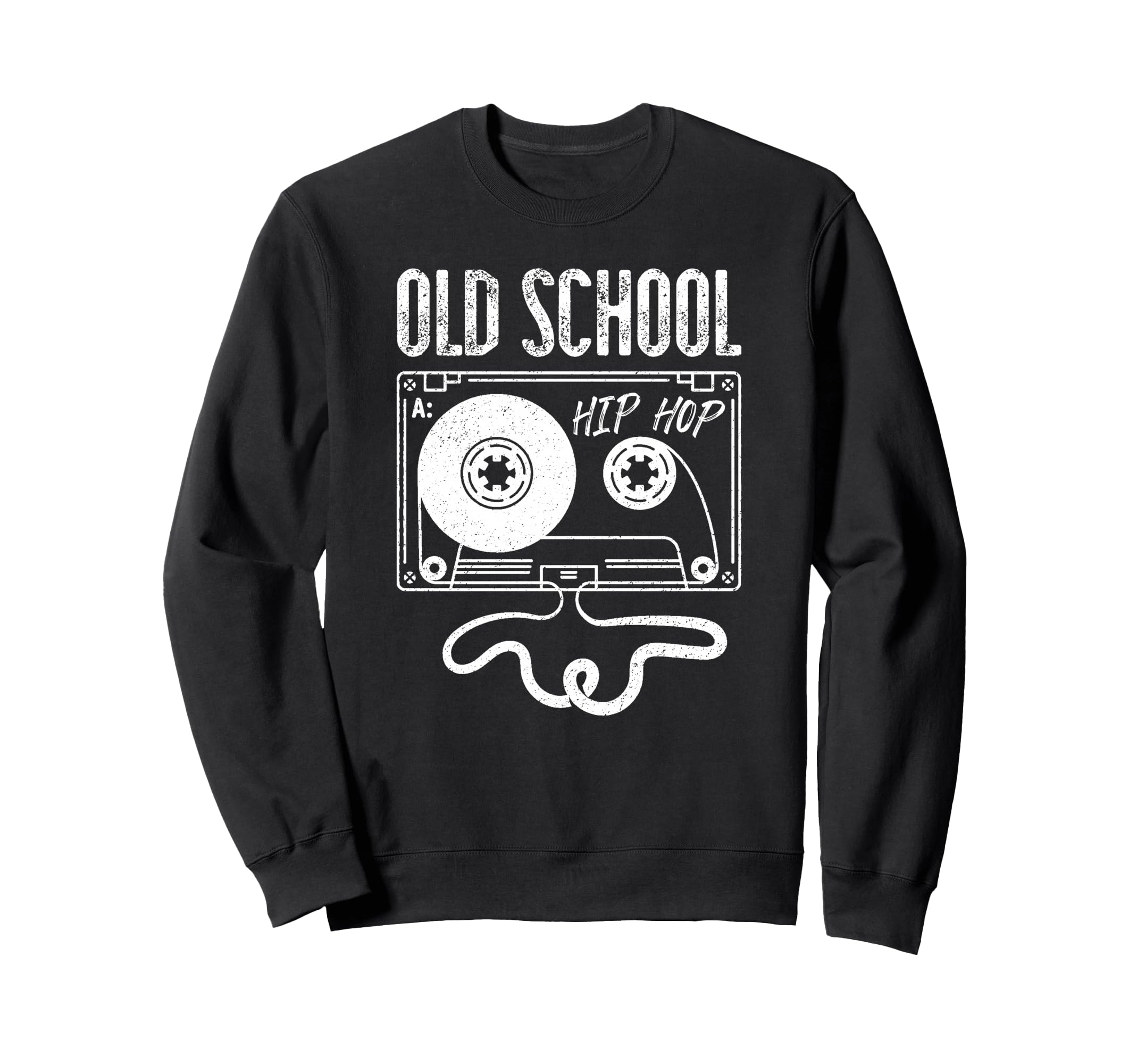 Cassette Tape Old School Hip Hop Sweatshirt - Graphic Print for Adults - T-Shirt, Sweatshirt, Hoodie