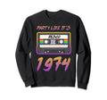 Party Like Its 1974 Disco Sweatshirt - Minimalist Print for Adults - T-Shirt, Sweatshirt, Hoodie
