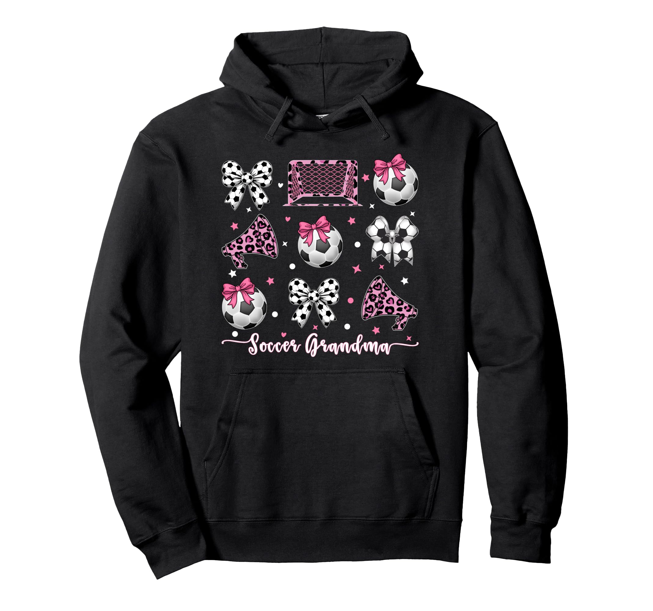 Coquette Bow Soccer Grandma Mothers Day Hoodie - Unique Graphic Men Women - T-Shirt, Sweatshirt, Hoodie