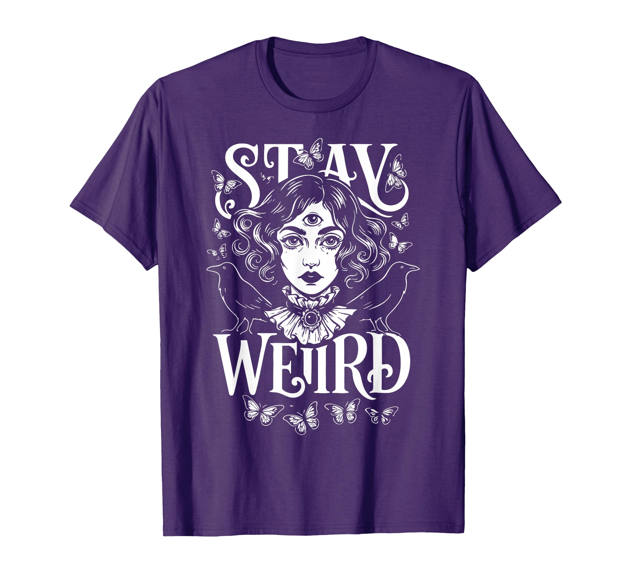Boho Celestial Stay Weird Witchy T-Shirt - Novelty Apparel for Adults - T-Shirt, Sweatshirt, Hoodie
