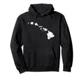 Hawaii Hawaiian Island Chain Hoodie - Custom Art Print for Adults - T-Shirt, Sweatshirt, Hoodie