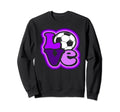 Soccer Love Teen Shades Purple Sweatshirt - Minimalist Print Men Women - T-Shirt, Sweatshirt, Hoodie