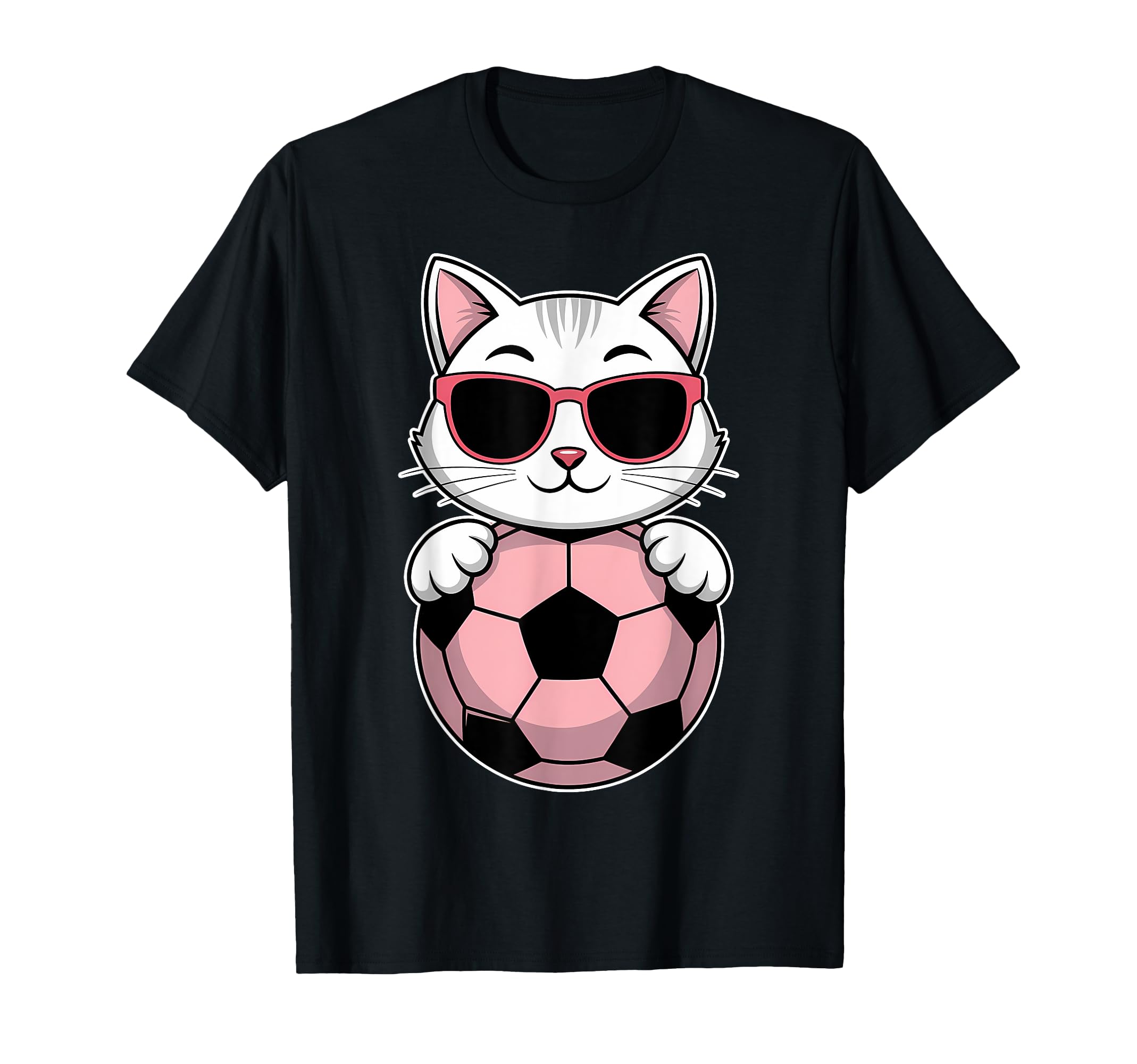Funny Soccer Soccer Ball Cats Designs T-Shirt - Streetwear Style Men Women - T-Shirt, Sweatshirt, Hoodie