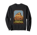 Angels Landing Zion National Park Sweatshirt - Minimalist Print Men Women - T-Shirt, Sweatshirt, Hoodie