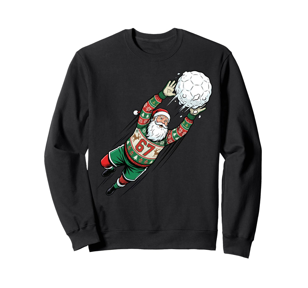 Santa 67 Soccer Goalie Ugly Sweatshirt - Aesthetic Graphic for Adults - T-Shirt, Sweatshirt, Hoodie