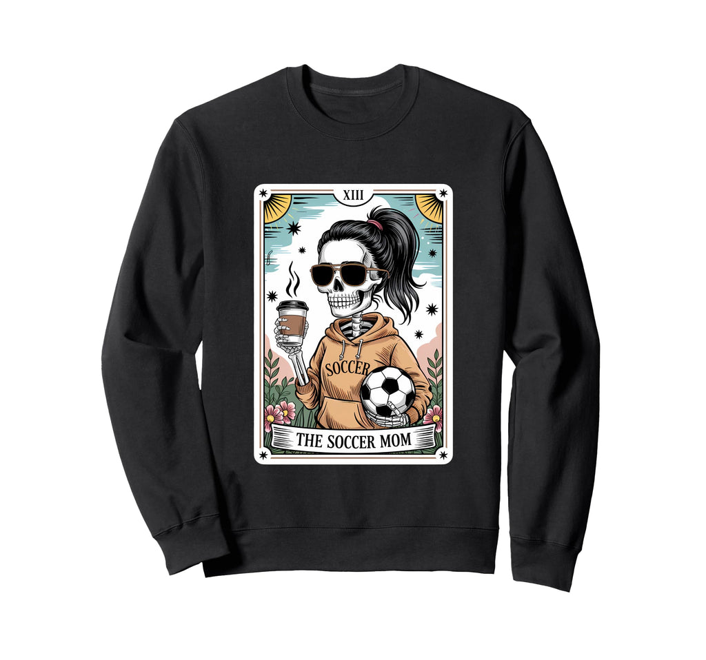 Funny Skeleton Tarot Card Halloween Sweatshirt - Graphic Print for Adults - T-Shirt, Sweatshirt, Hoodie