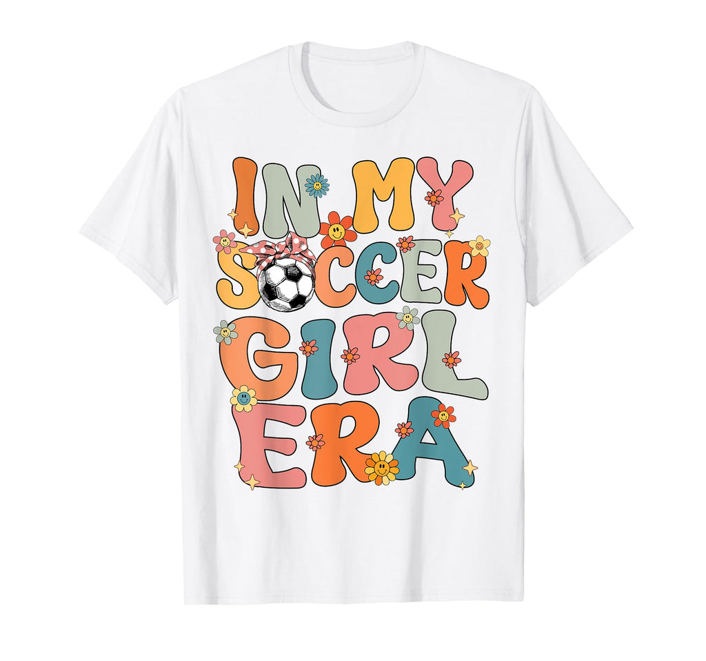 My Soccer Era Groovy Soccer Soccer T-Shirt - Novelty Apparel for Adults - T-Shirt, Sweatshirt, Hoodie
