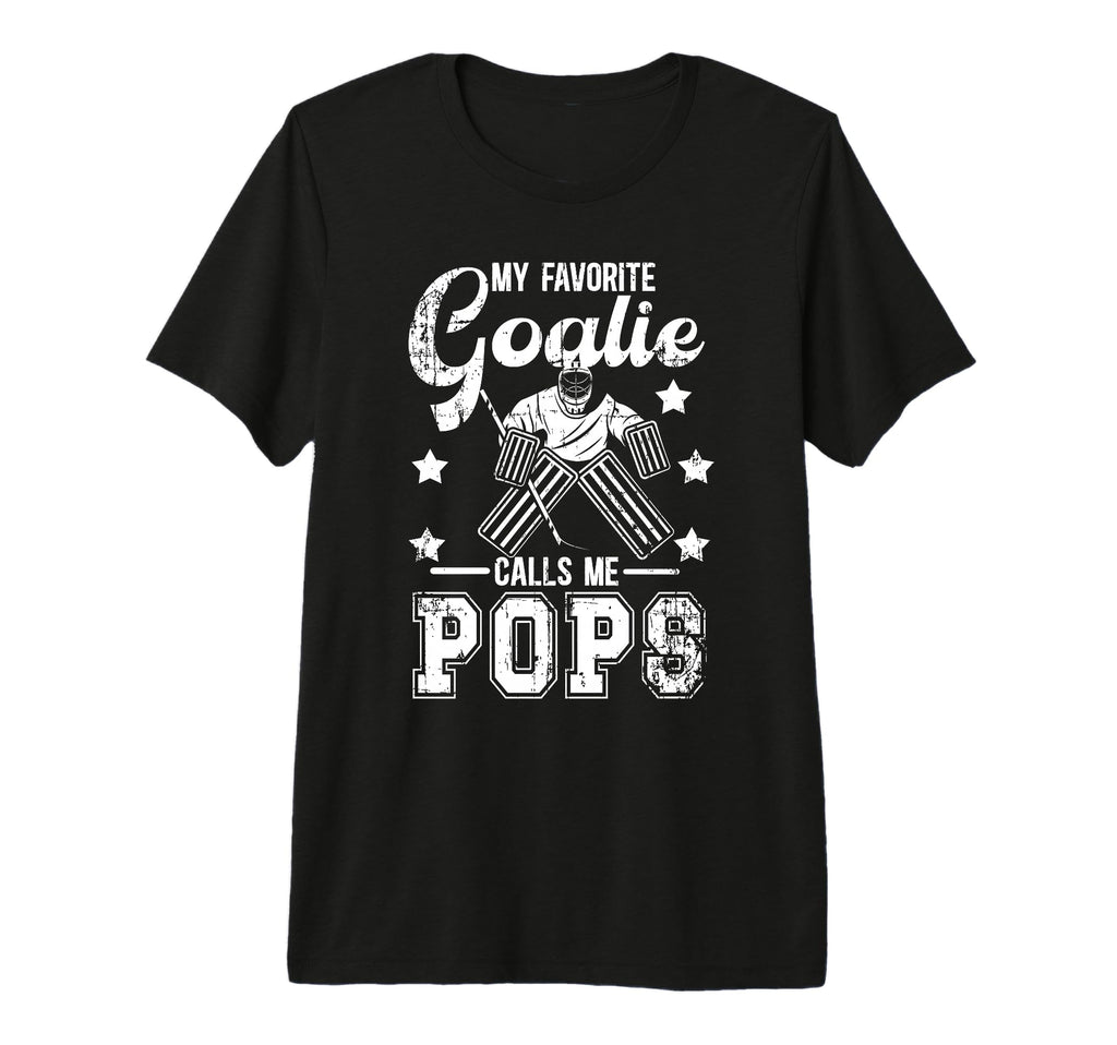 Mens My Favorite Ice Hockey Goalie T-Shirt - Minimalist Print Men Women - T-Shirt, Sweatshirt, Hoodie