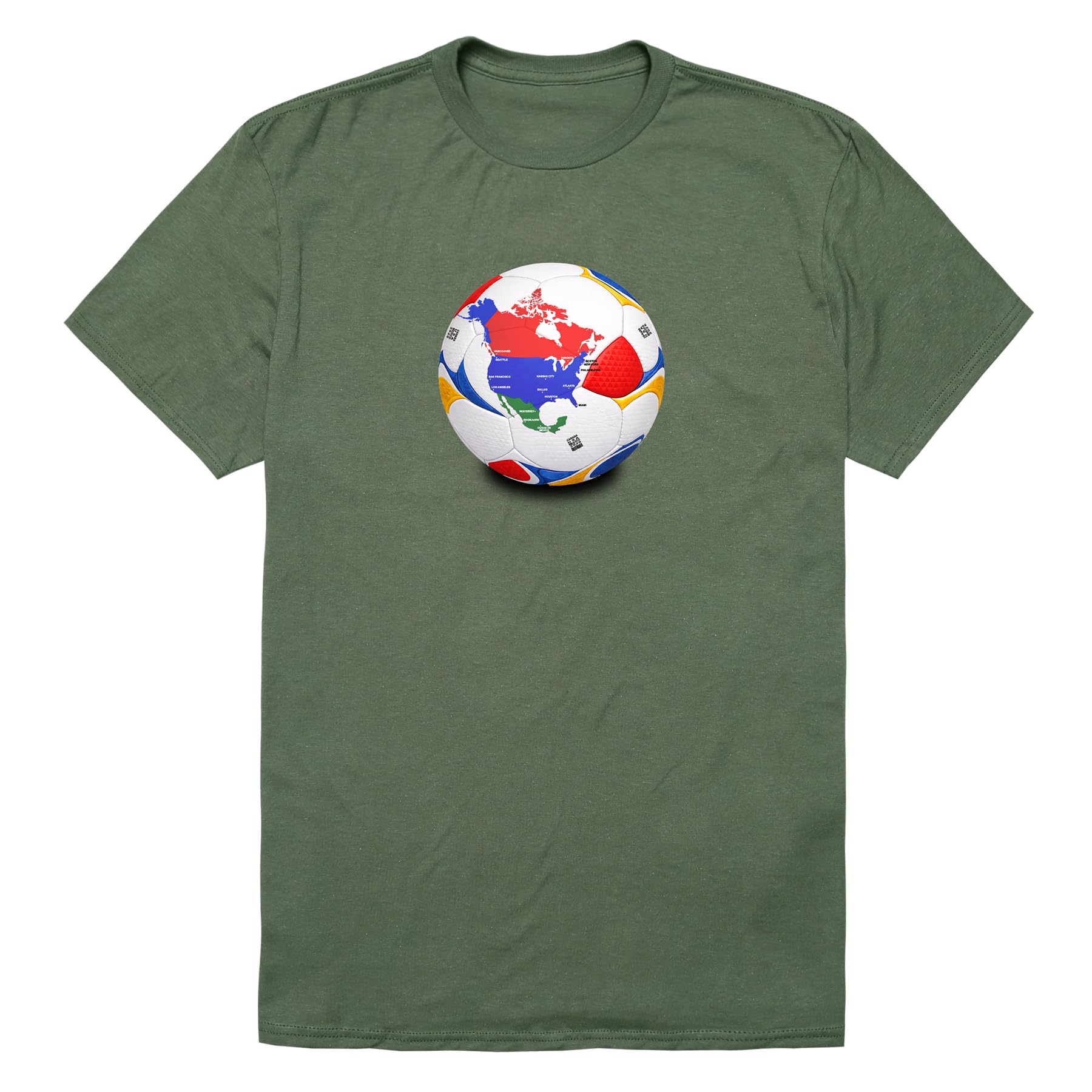Soccer 2026 Tees World Ball T-Shirt - Custom Art Print Men Women - T-Shirt, Sweatshirt, Hoodie