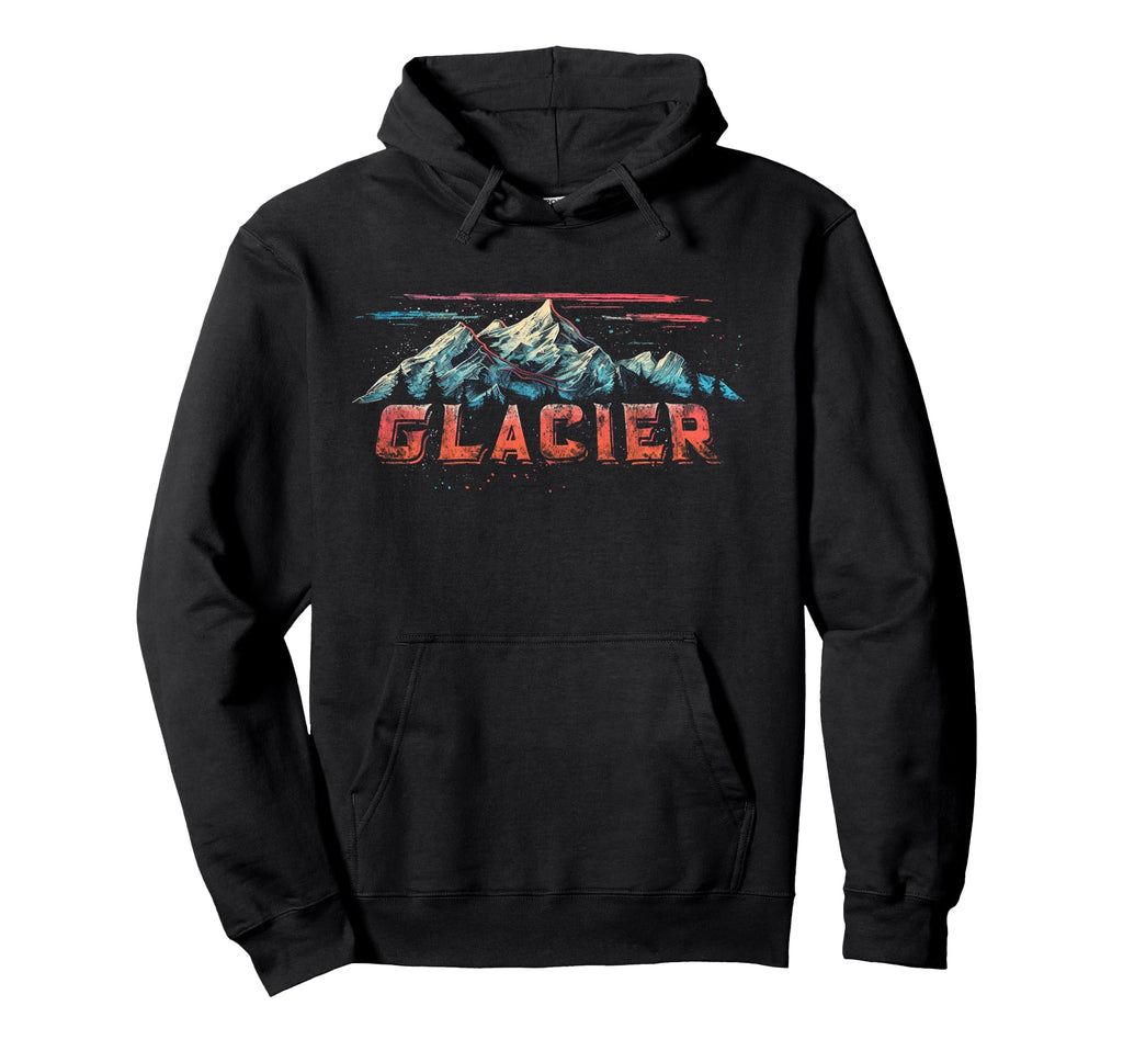Glacier Us National Park Hoodie - Trendy Graphic for Adults - T-Shirt, Sweatshirt, Hoodie