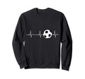 Soccer Heartbeat Ekg Best Soccer Sweatshirt - Novelty Apparel for Adults - T-Shirt, Sweatshirt, Hoodie